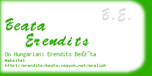 beata erendits business card